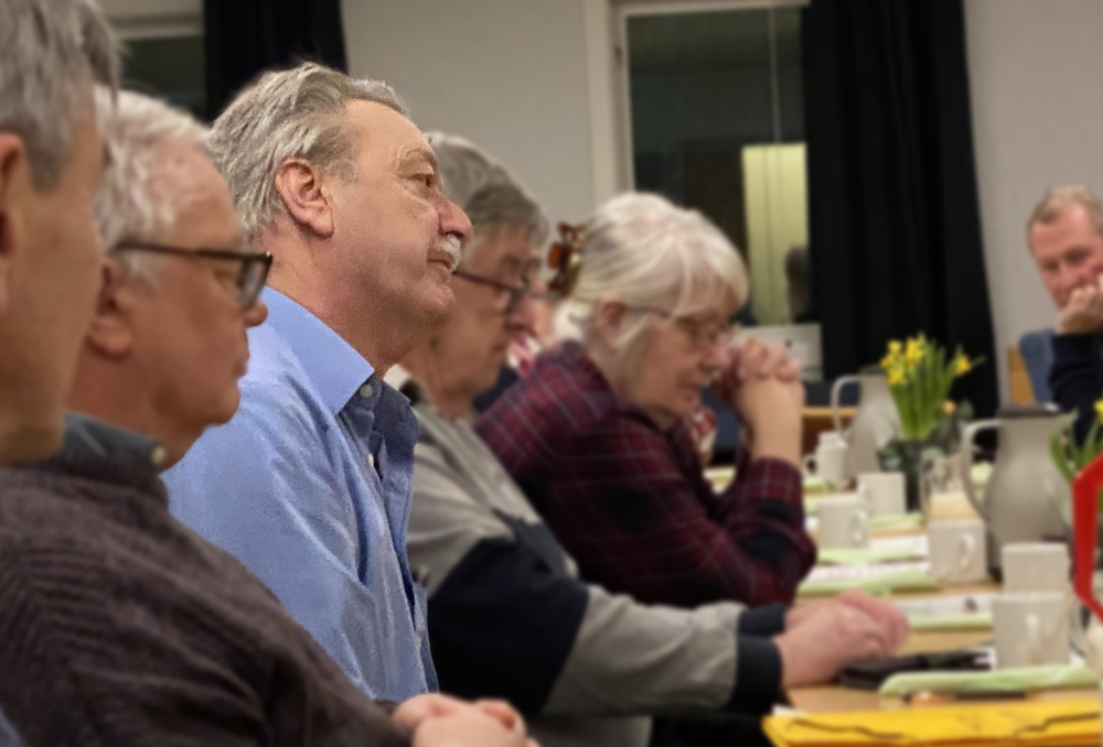 Karl-Erik Stålberg berättade om Järnvägsföreningen