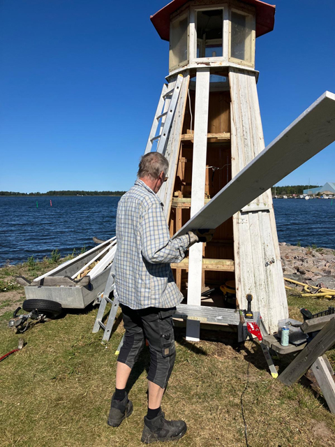 Ny fasad på fyren